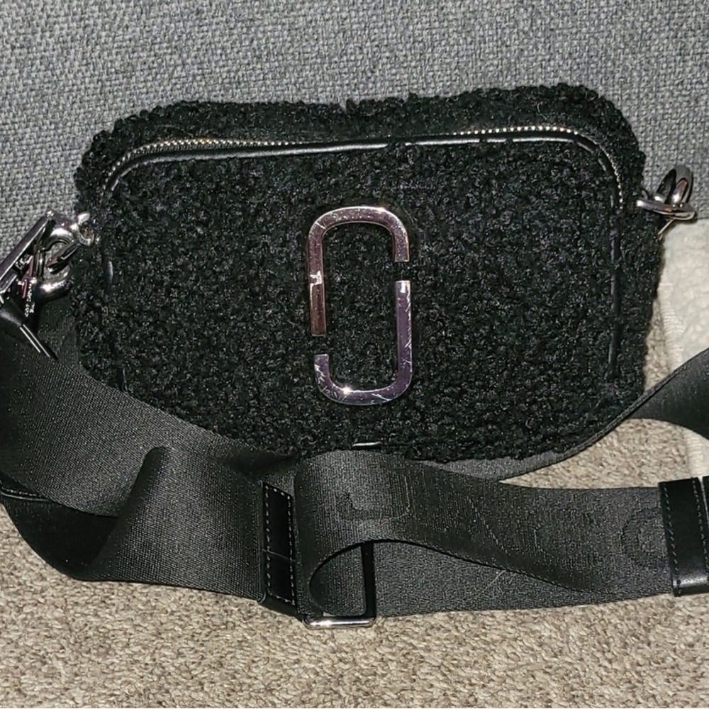 Marc Jacobs Sherpa Black Crossbody NWOT
